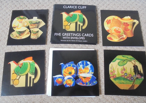 Clarice cliff greetings cards - clarice,