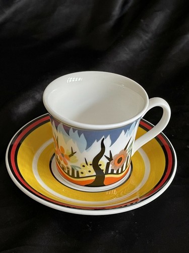 Clarice cliff garden blue cup - garden,