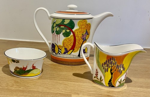 Wedgwood clarice cliff teapot - clarice,